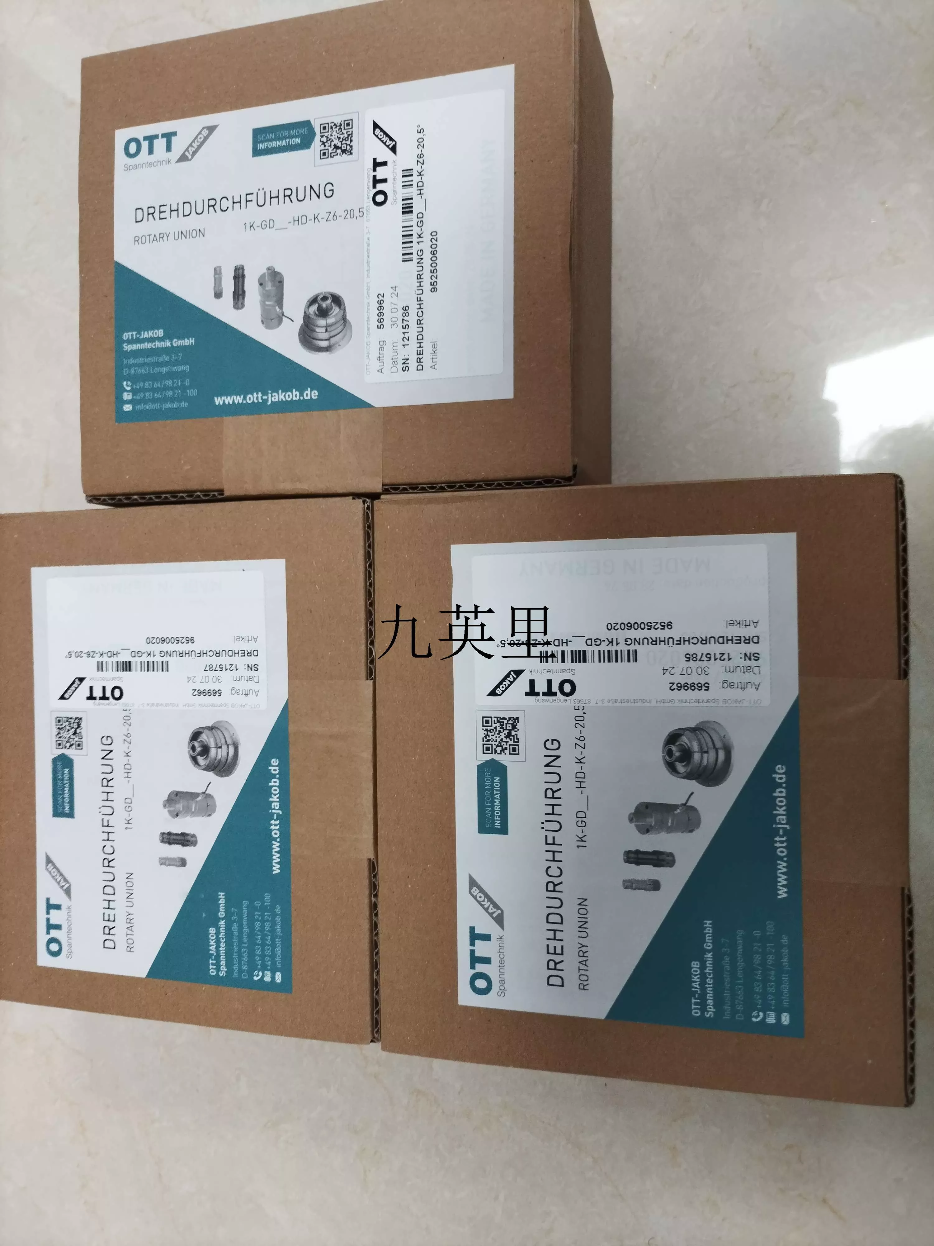 OTT-JAKOB德国全新原装进口9525006020